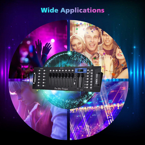 Dmx512 Panel De Consola Del Controlador De Luz 192ch Program