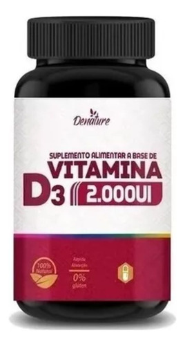 Suplemento en cápsulas de sabor natural de vitamina D3 encapsulado de desnaturalización en 200 g, 100 en bote