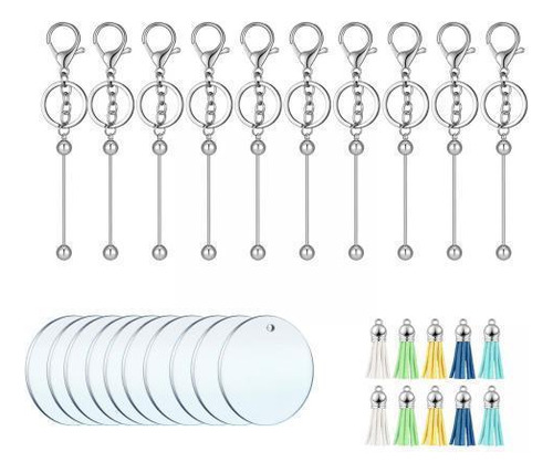 3 Chaveiro Acrílico Em Branco Para Kit De , 30 Unidades