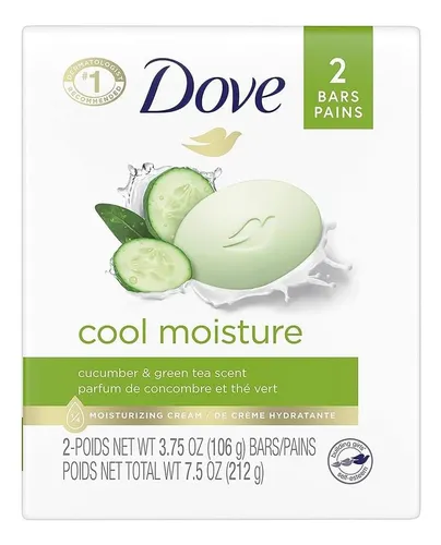 Dove Go Fresh Beauty Bar Pepino E Chá Verde 2 Barras