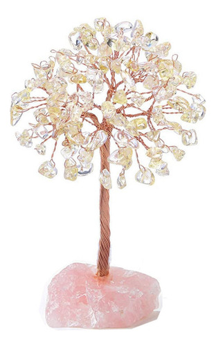 Para Árbol De Cristal De Cuarzo Rosa, Cristal Artificial Y
