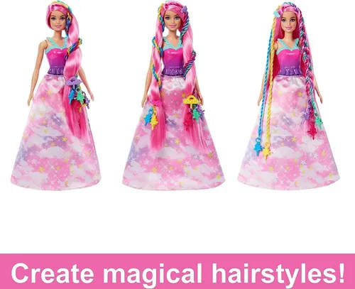 Barbie Dreamtopia Peinados Trenzas Arco ris Accesorios 215.000
