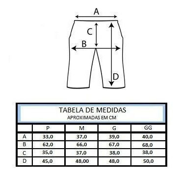 Imagem 2 de 2 de Short Bermuda Muay Thai Calção Masculino Azul Progne