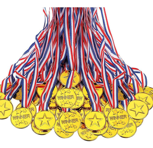 Medallas De Plástico For Niños De 100 Piezas, Ganador Del P