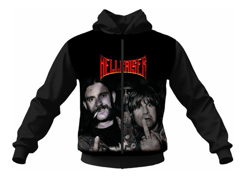 Campera Ozzy Lemmy Motorhead Black Sabbath Metal Hellraiser