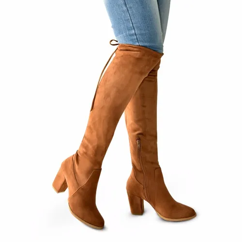 Botas cafes online largas mujer