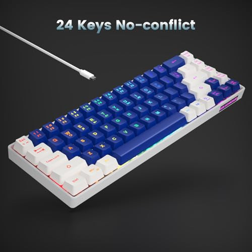 Mini Led Gaming Keyboard 65% Anti-ghosting For Pc