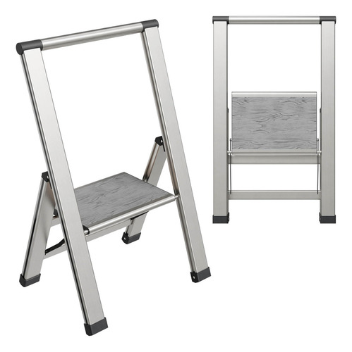 Escalera Plegable Sorfey 1 Paso Aluminio Antideslizante