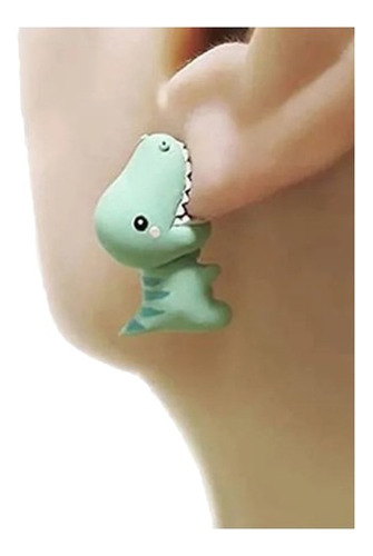 Aretes Dinosaurio Mordiendo Kawaii