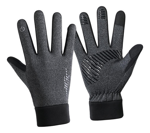 Guantes De Invierno Antideslizantes Y Cálidos Para Gris M