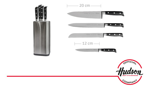 Set Cuchillos Professional + Afilador Hudson Oficial