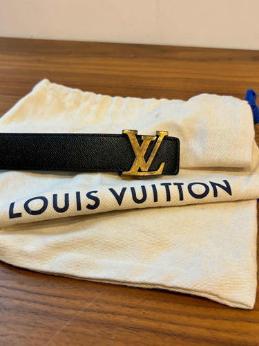 Cinturón Louis Vuitton Original Reversible Initiales De 3 Cm