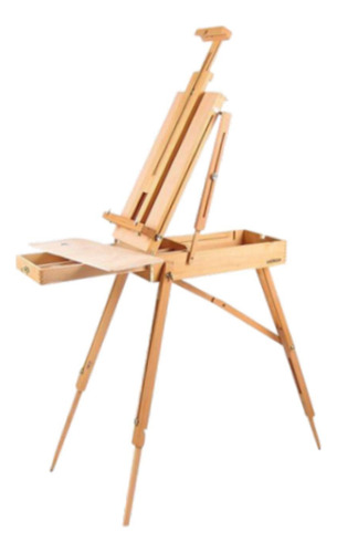 Caballete De Madera Para Pintura, Caja De Almacenamiento De
