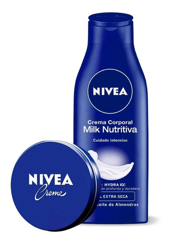 Crema Nivea Soft Milk Piel Extra Seca 400ml + Lata Creme 150