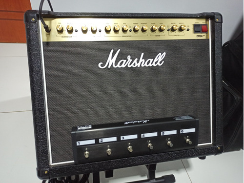 Amplificador Marshall Dsl40cr Com Footswitch 6 Botões Trocas