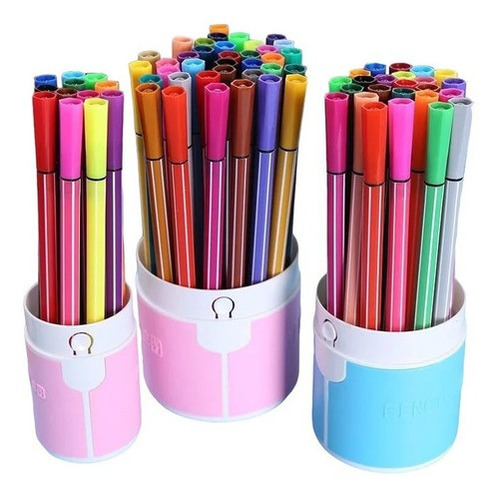 Lápices Escripto Marcadores Lapiz 18 Colores Lavables