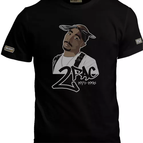 Especialidad Escritura Tulipanes Camisetas Estampadas Rap Hip Hop 2pac Tupac Hombre Bto | Cuotas sin interés