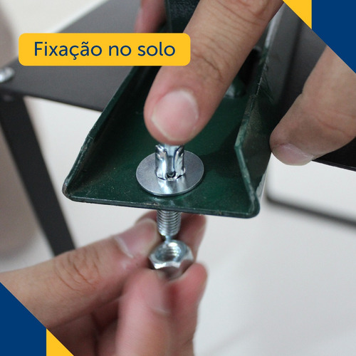 Kit 8 Portão Gradil Modular Universal + 9 Postes Fixação