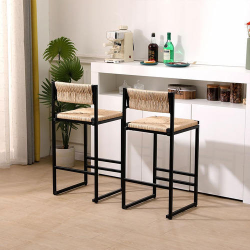 Hoyoc Juego De 2 Taburetes De Bar Sillas De Comedor De