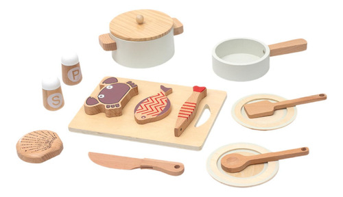 Juguete De Cocina De Madera Simulada, Juego De Juguetes De