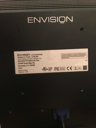 Monitor Envision Lcd 19 G19lwk (Usado)