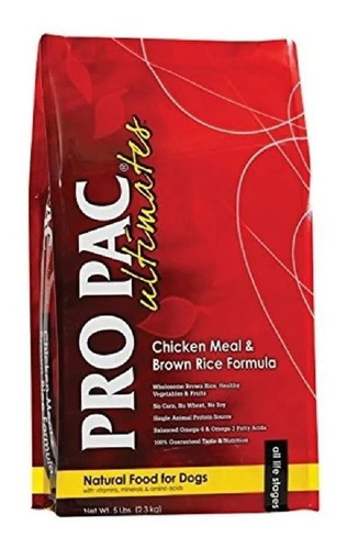 Imagen 1 de 1 de Comida Perros Propac Ultimates Chicken And Brown Rice 12 Kg
