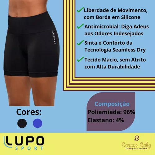 Shorts Levanta Bumbum Academia Sem Costura Original Confortável