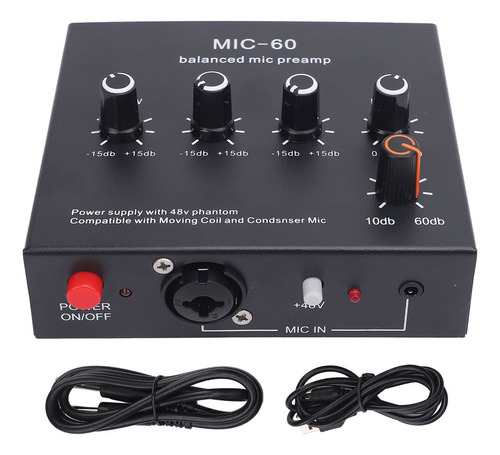 Preamplificador De Micrófono Dinámico Que Mejora La Calidad