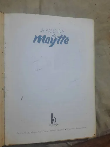 Agenda Maytte Sepulveda Usado Con Detalles (Usado)