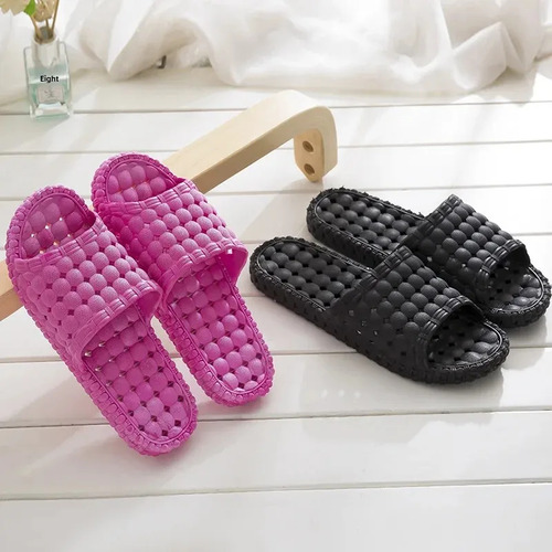 Zapatillas De Masaje De Pvc Con Diseño Hueco, Transpirables