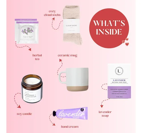 Set De Regalo Unboxme Lavender Spa Gifts For With
