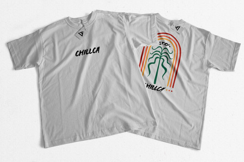 Remera Oversize Chillca Estampada Mujer Stay Chillca Natural