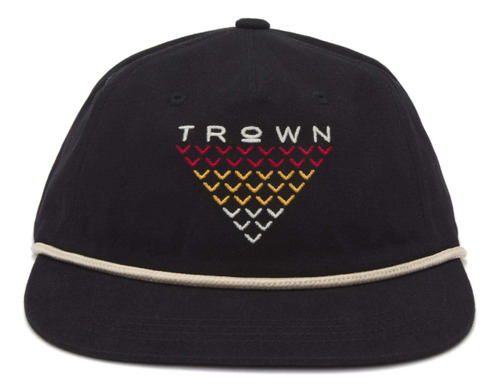 Gorra Trown Visera Plana Con Ajustable Urbano Salas Negro Ajustable Lisa