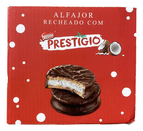 Caixa 18 Unidades Alfajor Água Na Boca 40gr Prestigio