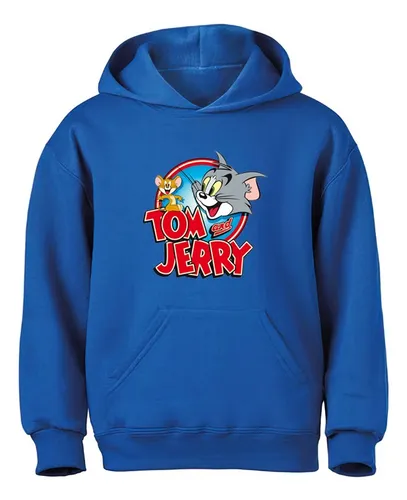 Poleron Canguro Estampadas Con Diseño Tom Y Jerry
