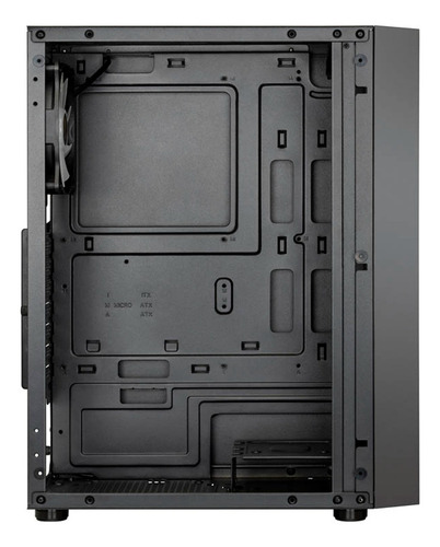 Gabinete Gamdias Aura Gc2 Argb Atx Mid Tower, vidro temperado, cor preta