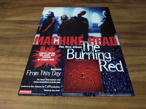 (pd620) Publicidad Machine Head * The Burning Red * 1999