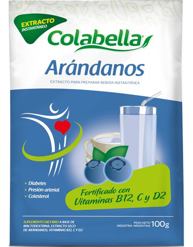 Arándanos Extracto Natural P Infusion Batidos Colabella 100g