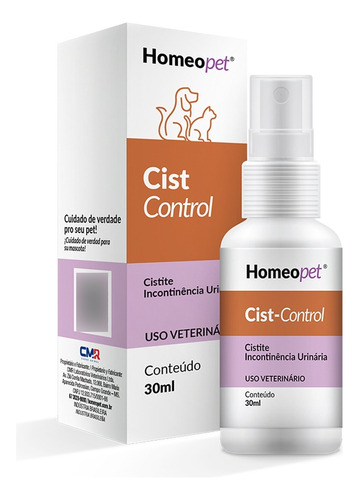 Realh Cist Control 30ml Homeopatia P/ Cães E Gatos