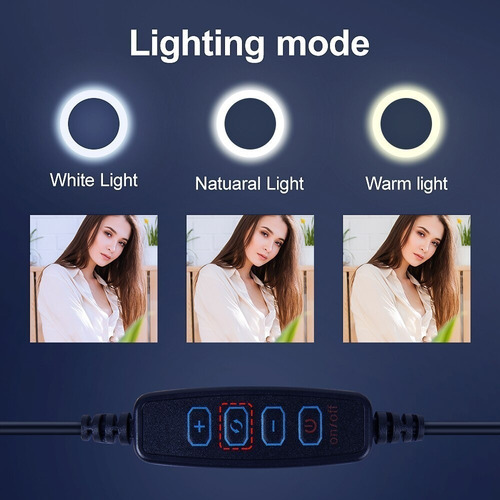 Ring Light Iluminador Luz Led Com Tripé 2.10m Profissional