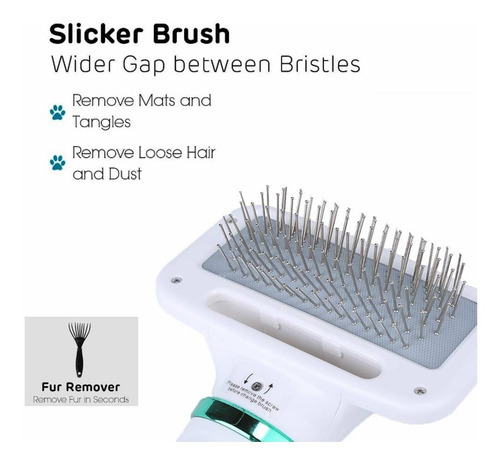 2in1 Pet Grooming Secador De Cabelo Silencioso E Branco
