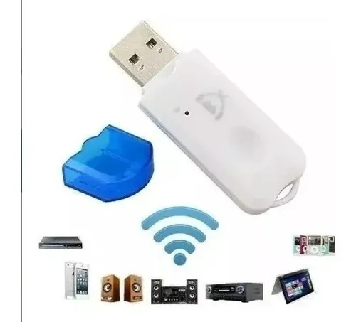 Adaptador Usb Bluetooth Receptor Áudio Carro Som Universal