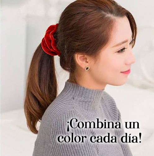 Imagen 5 de 6 de Set 20 Piezas Banda Elastica Terciopelo Liga Cabello Th-001