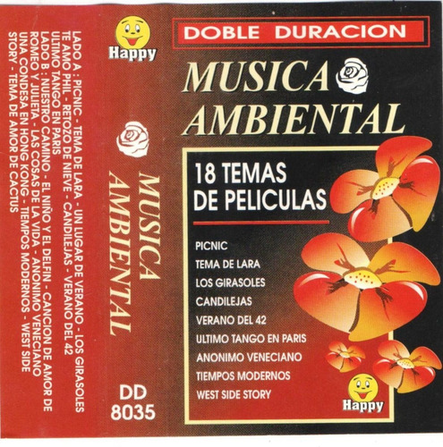 Cassette Música Ambiental 18 Temas De Películas Paul Brian