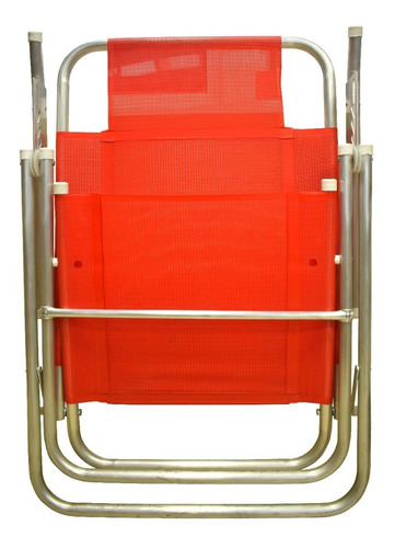 Imagen 7 de 10 de Reposera Aluminio Reforzada Super Ancha Kit X2 - Disentino®