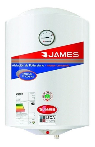 Calefon James Cobre 40 Lts Poliuretano Inyectado Eternos