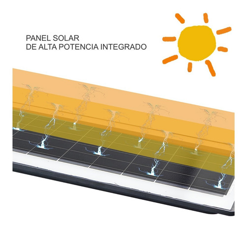 Imagen 2 de 10 de Lámpara Solar De Alumbrado Público 100w X 3 Unidades