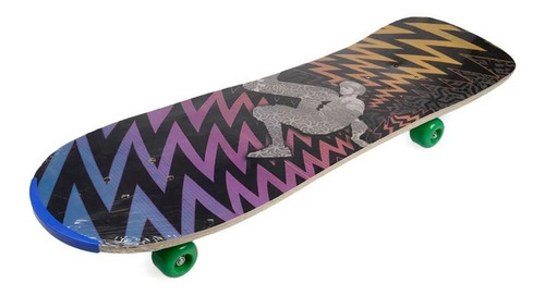 Imagen 5 de 9 de Skate Patineta Doble Dibujo Infantil 65cm X 22cm Violeta