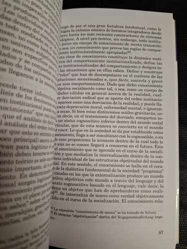 La Construcción Social De La Realidad P. Berger Y T Luckmann