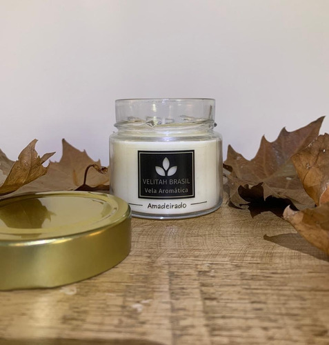 Imagem 3 de 5 de Vela Aromática Premium Amadeirado 140g 30h Aromatizada